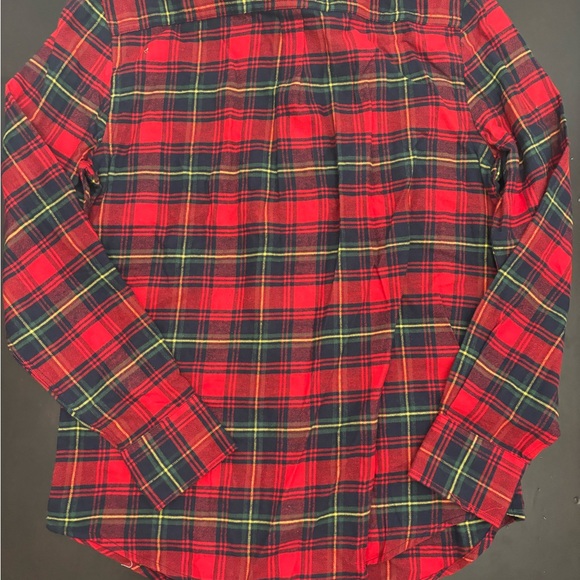 Piombo new Red Cotton Plaid Men's Shirt S recycled cotton - Picture 4 of 5